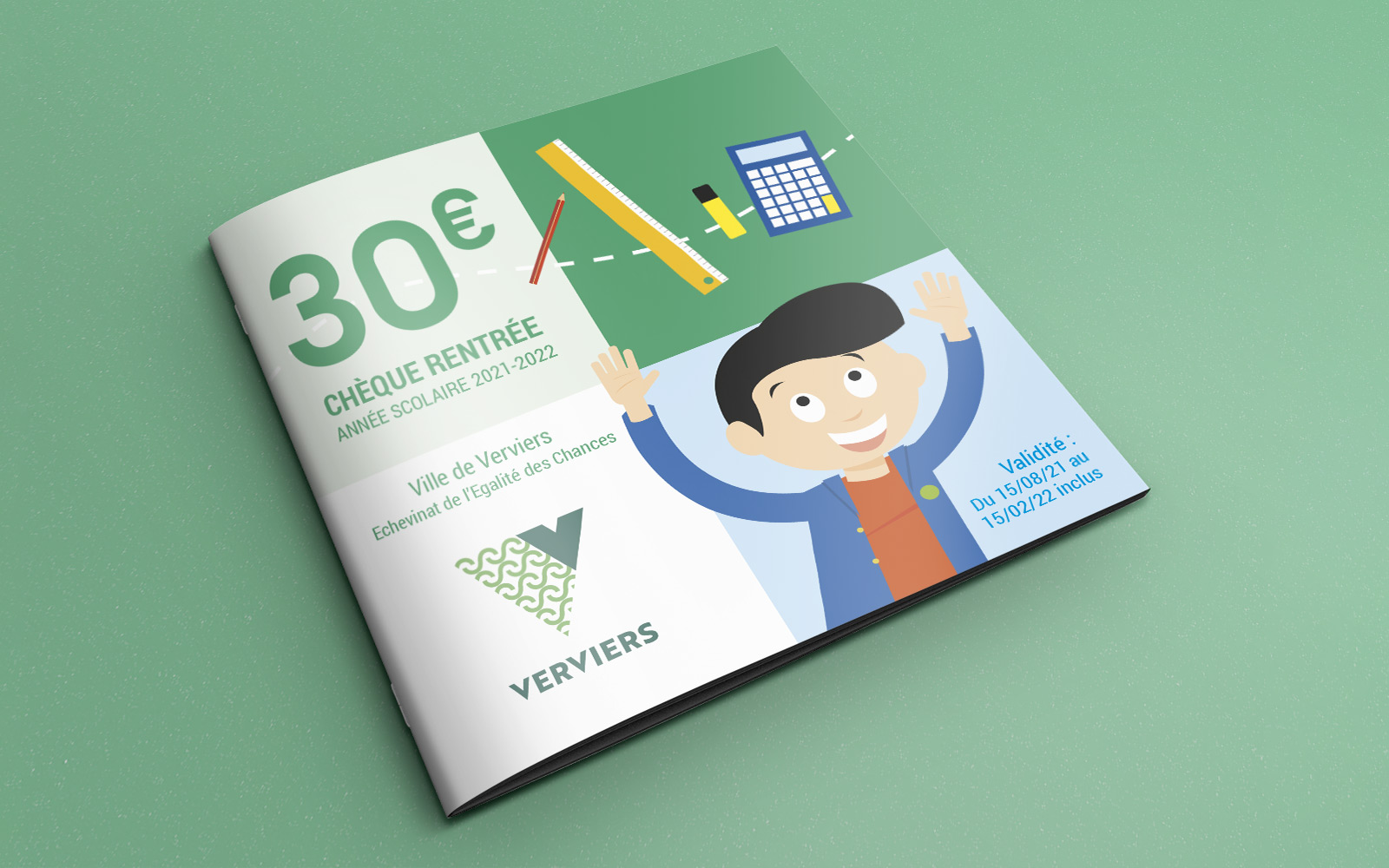 Conception graphique d'un chèque cadeau