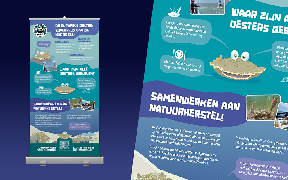 Conception d'illustrations et mise en page d'un roll-up